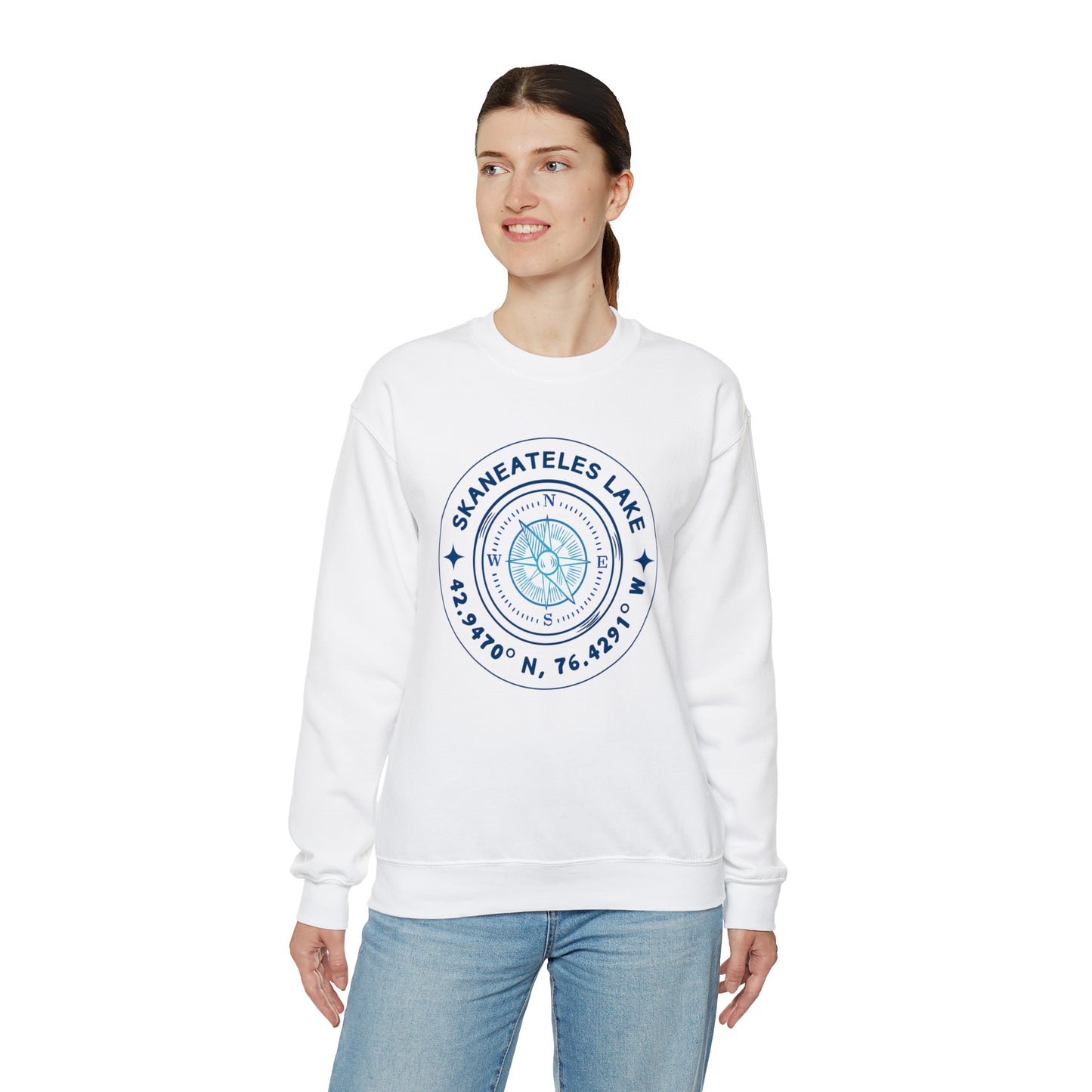 Skaneateles Compass - Unisex Crewneck Sweatshirt