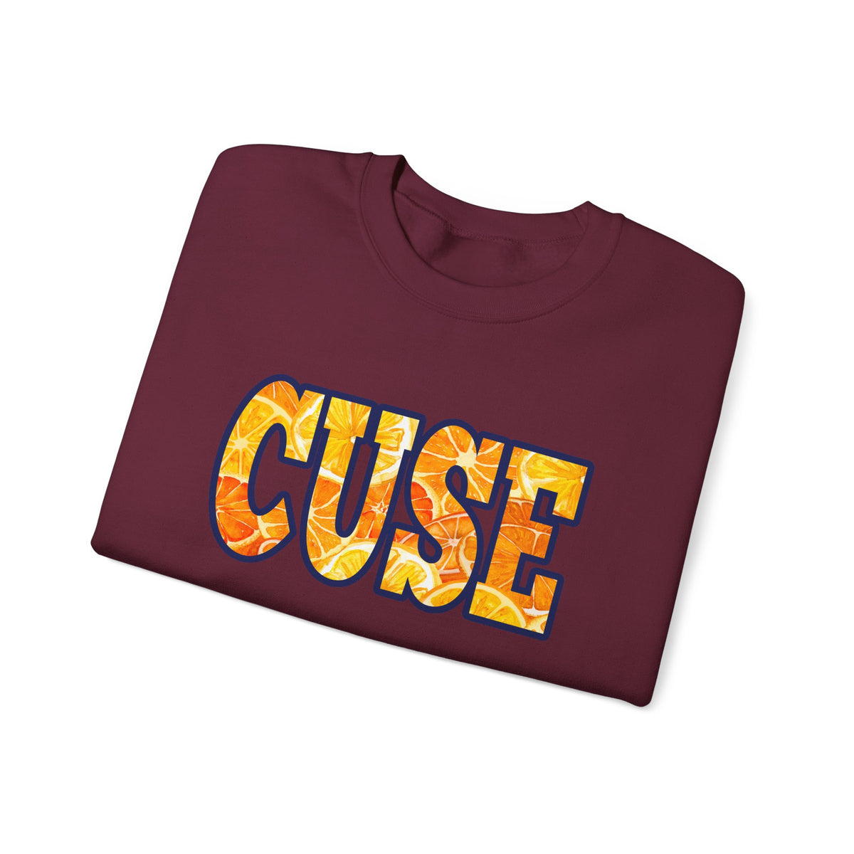 CUSE Orange Slices Crewneck Sweatshirt — Syracuse Inspired Fall Pullover