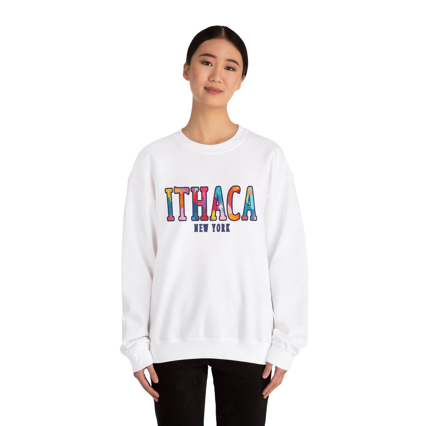 Ithaca Paintbrush - Cozy Unisex Heavy Blend™ Crewneck Sweatshirt