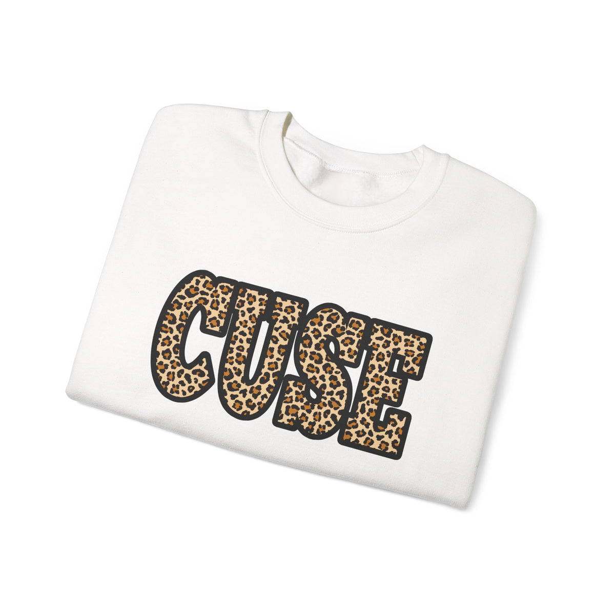 CUSE Leopard Print Crewneck Sweatshirt