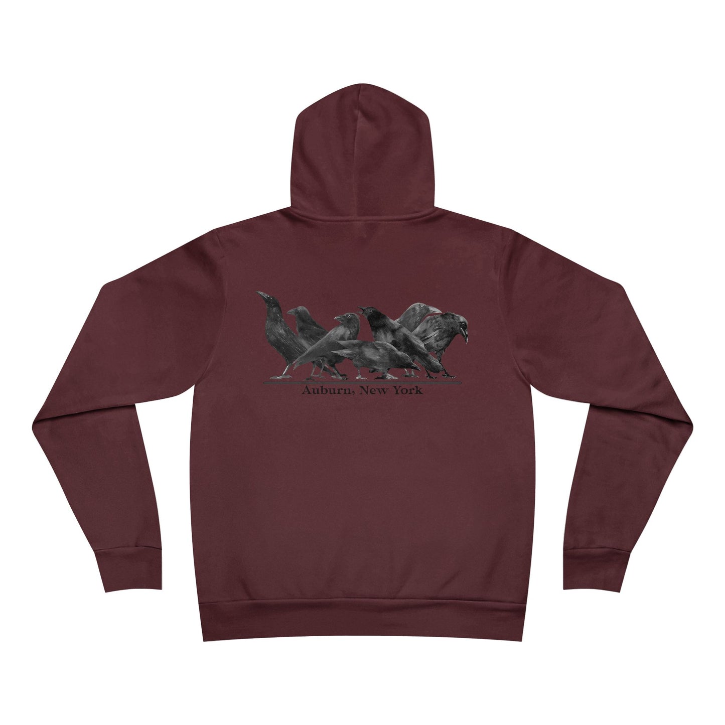 Auburn NY Crows - Cozy Unisex Sponge Fleece Pullover Hoodie