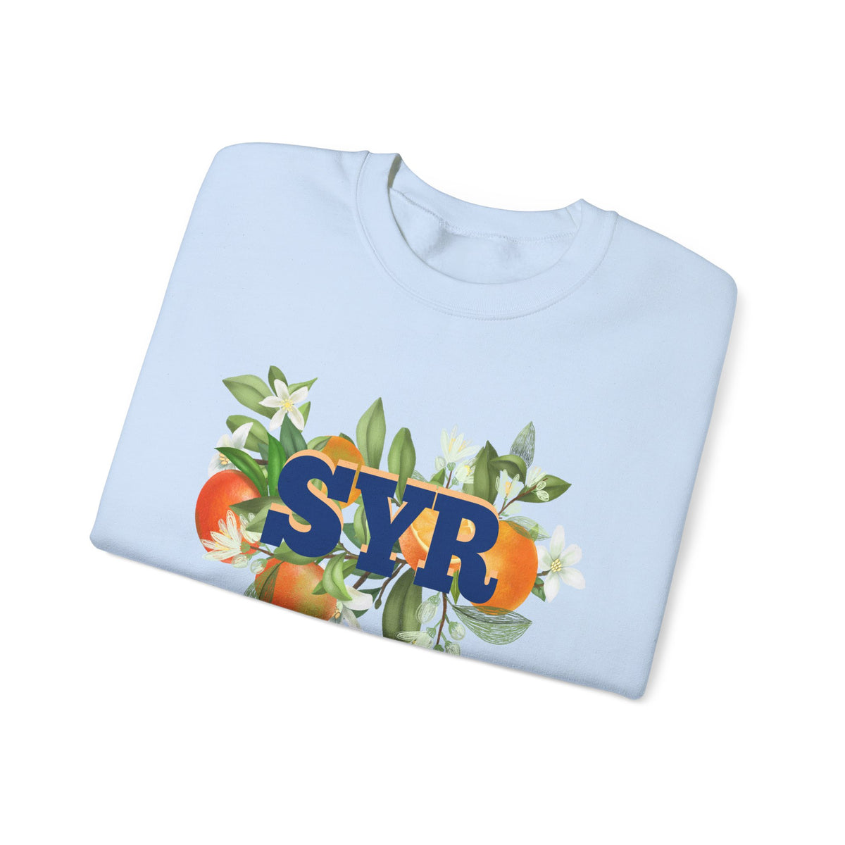 SYR Floral Crewneck Sweatshirt — Syracuse Inspired Fall Pullover