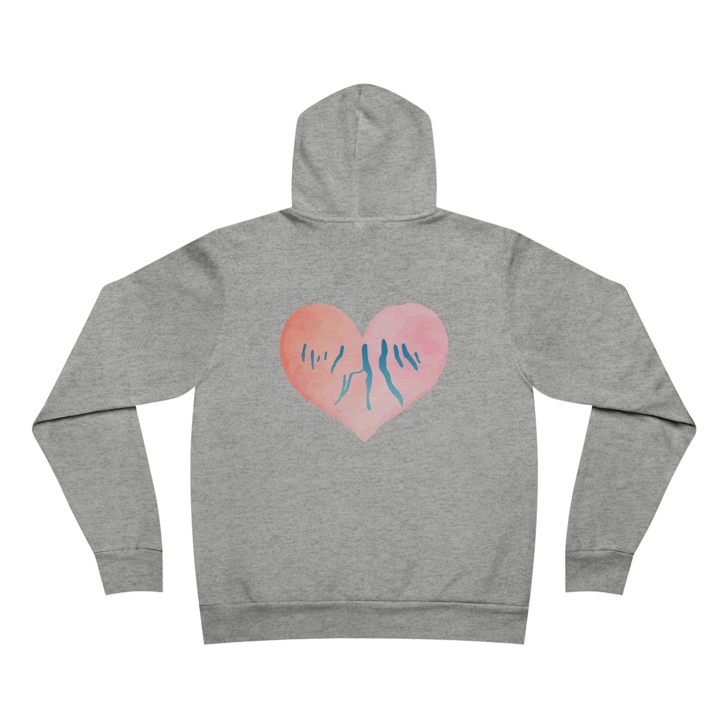 Pink Heart Finger Lakes - Bella + Canvas Xtra Soft