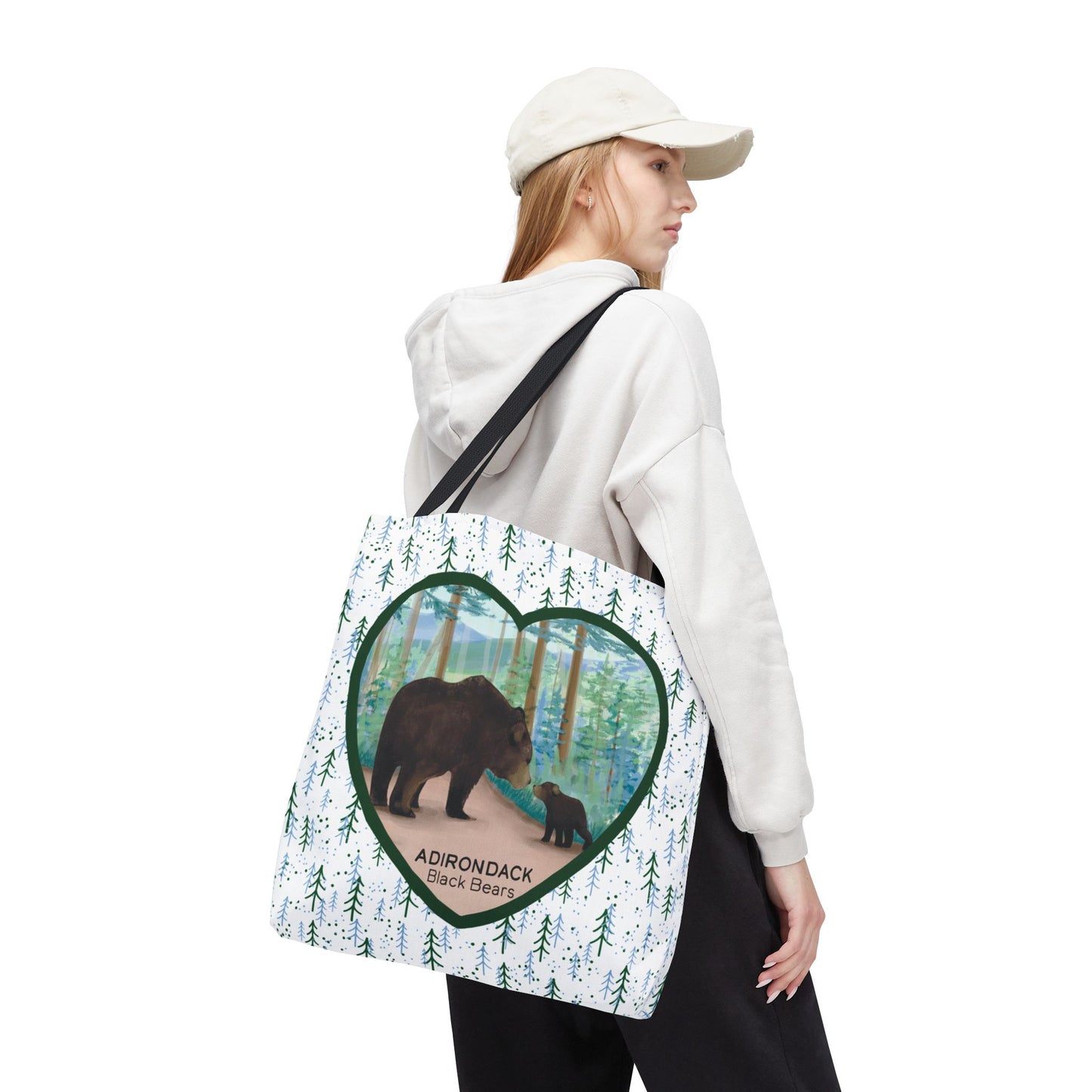 Adirondack Black Bears Tote Bag – Eco-Friendly Nature Lover's Bag