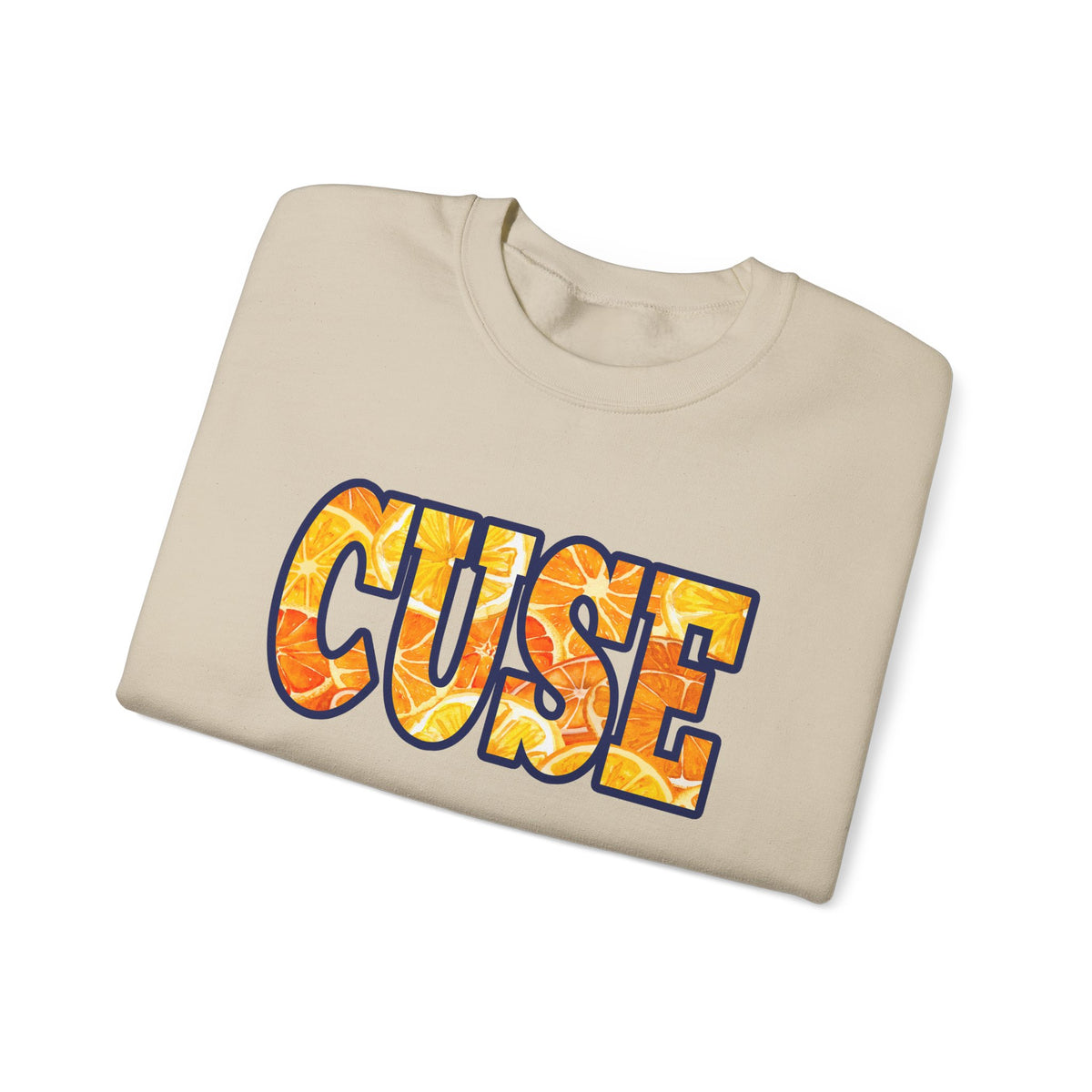 CUSE Orange Slices Crewneck Sweatshirt — Syracuse Inspired Fall Pullover