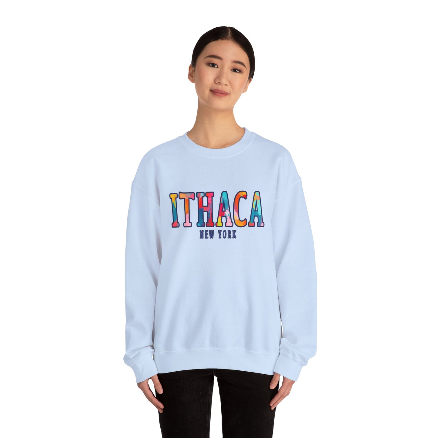 Ithaca Paintbrush - Cozy Unisex Heavy Blend™ Crewneck Sweatshirt