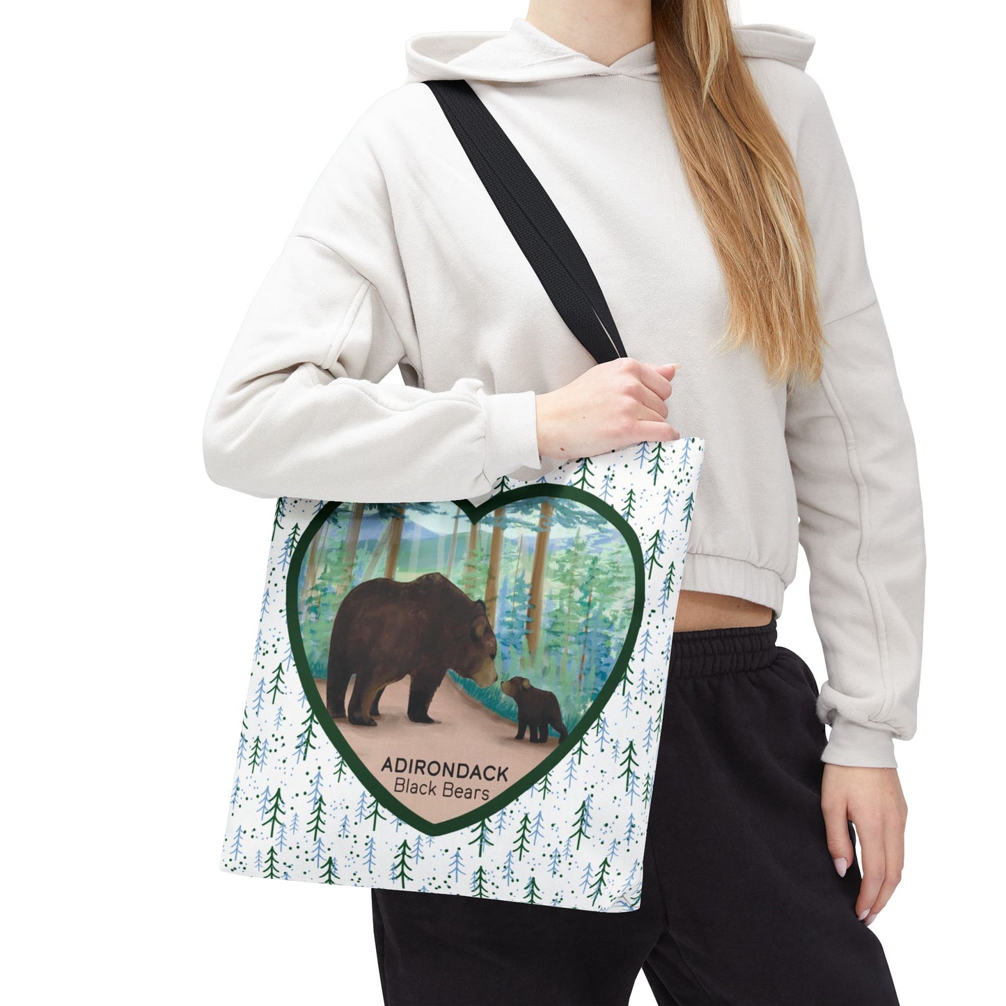 Adirondack Black Bears Tote Bag – Eco-Friendly Nature Lover's Bag