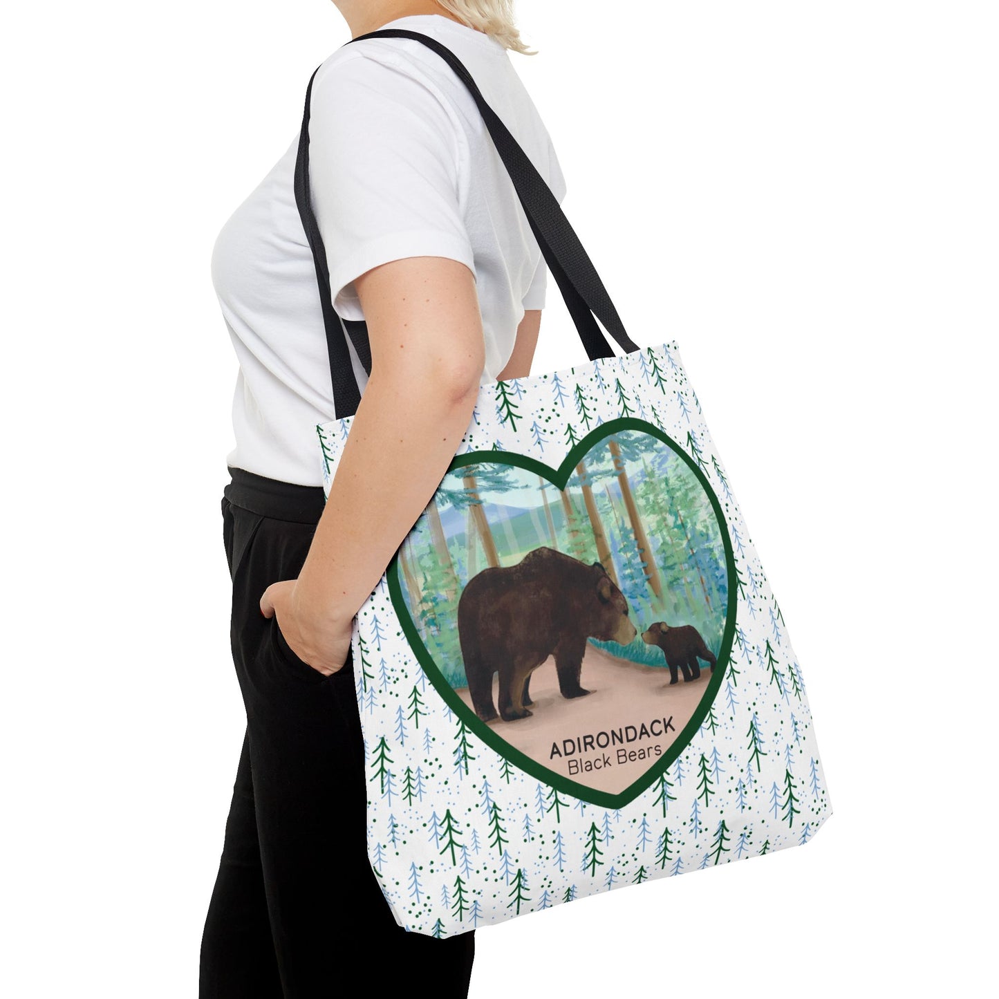 Adirondack Black Bears Tote Bag – Eco-Friendly Nature Lover's Bag