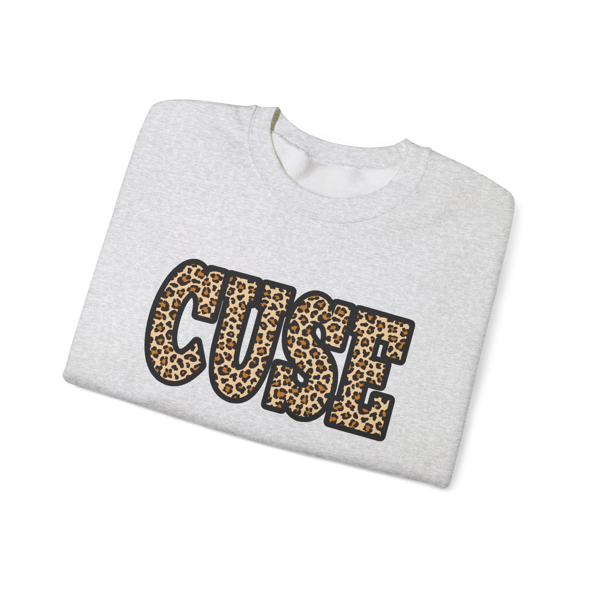 CUSE Leopard Print Crewneck Sweatshirt