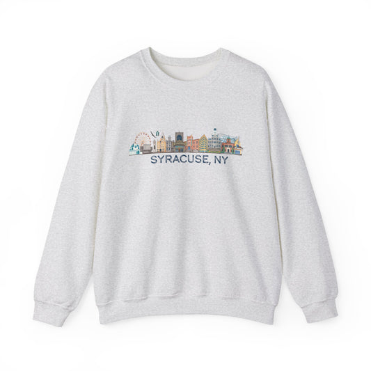Syracuse Skyline Crewneck Sweatshirt — Syracuse Inspired Fall Pullover