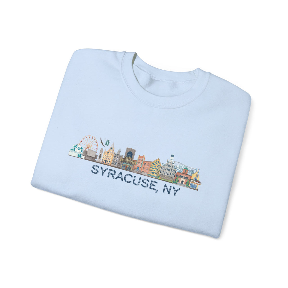 Syracuse Skyline Crewneck Sweatshirt — Syracuse Inspired Fall Pullover
