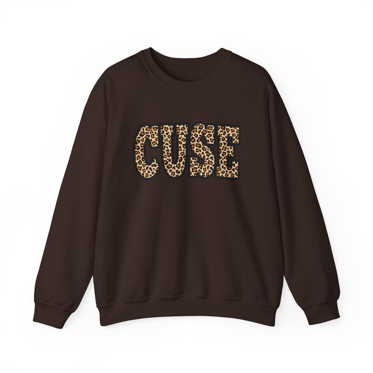 CUSE Leopard Print Crewneck Sweatshirt