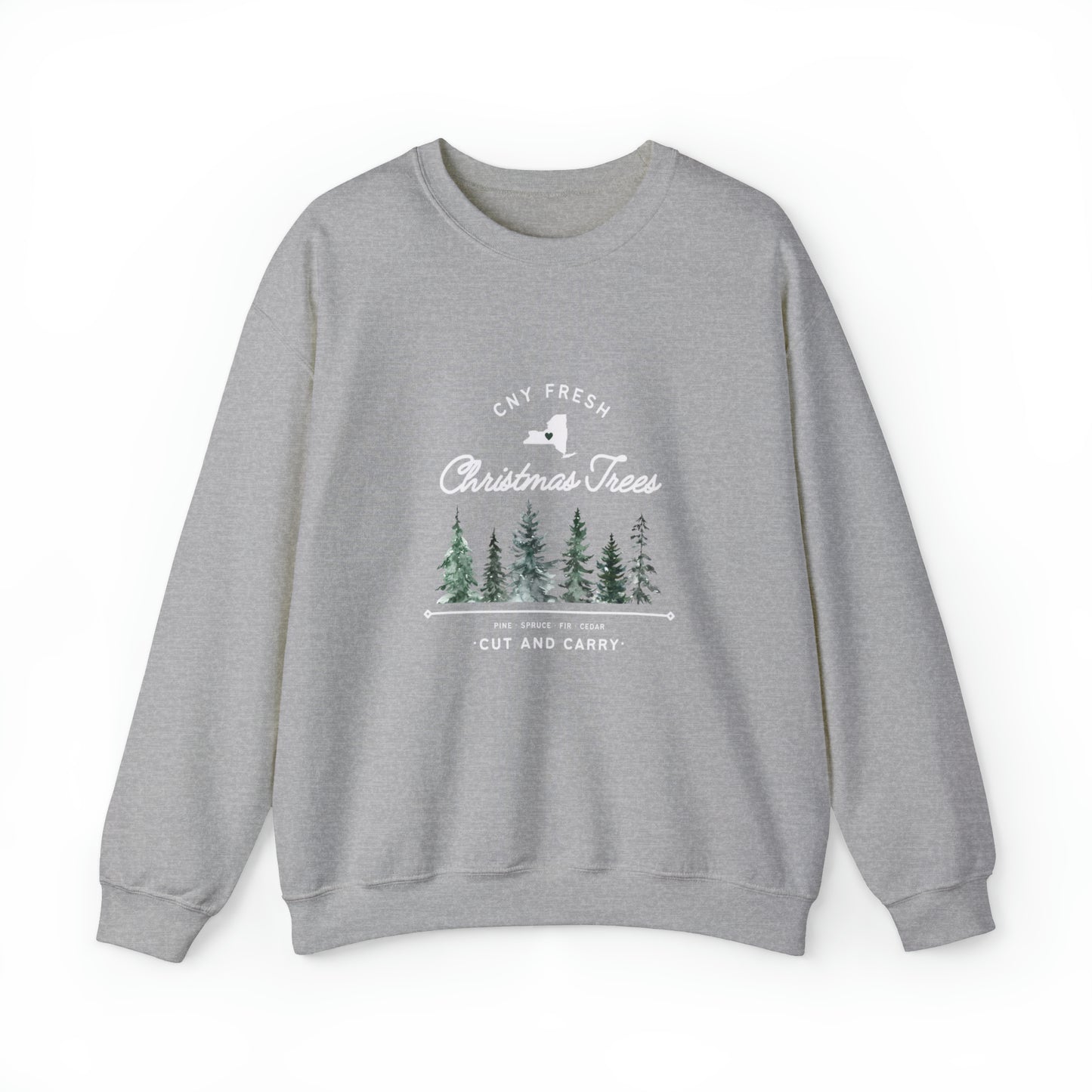 CNY Fresh Christmas Trees - Unisex Crewneck Sweatshirt
