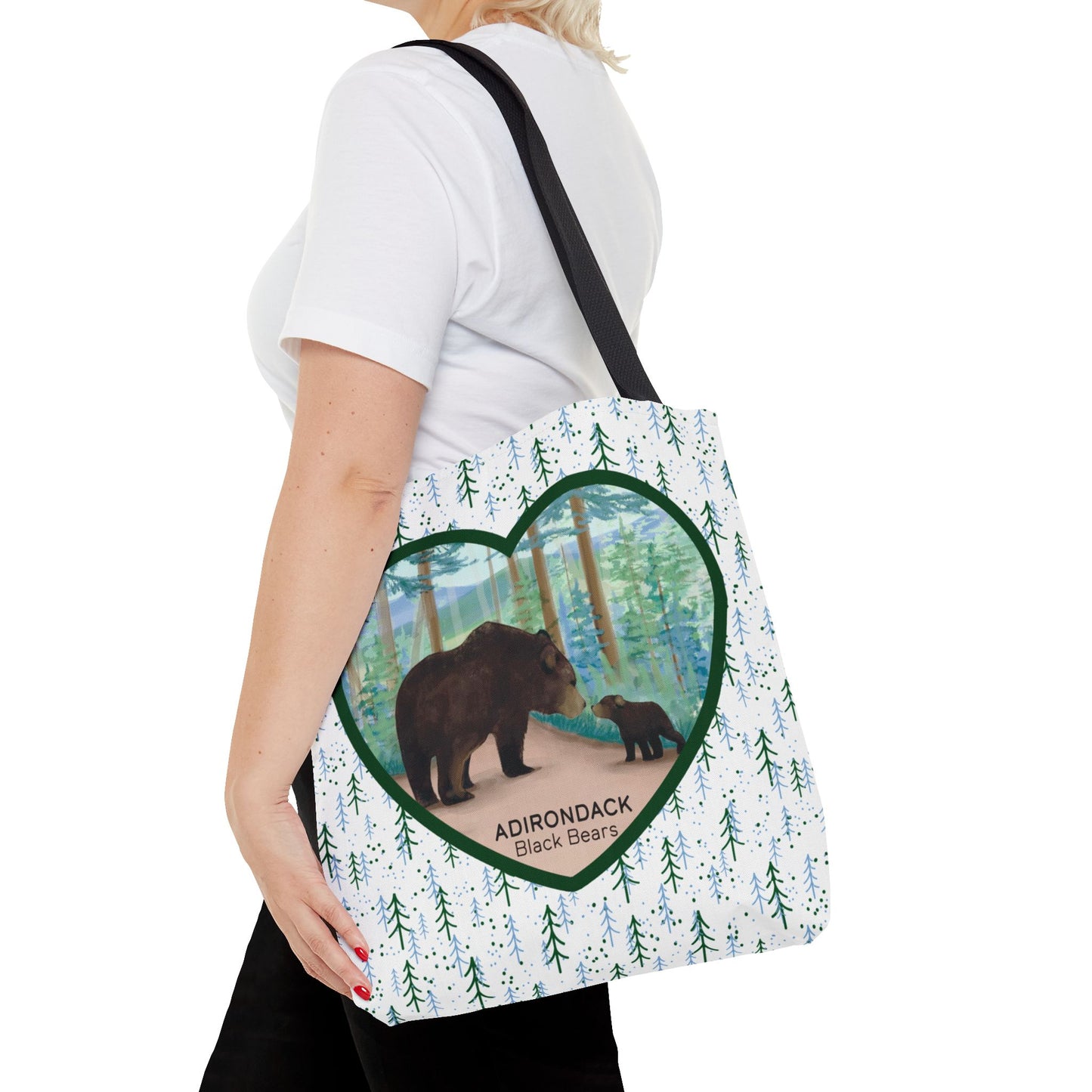 Adirondack Black Bears Tote Bag – Eco-Friendly Nature Lover's Bag