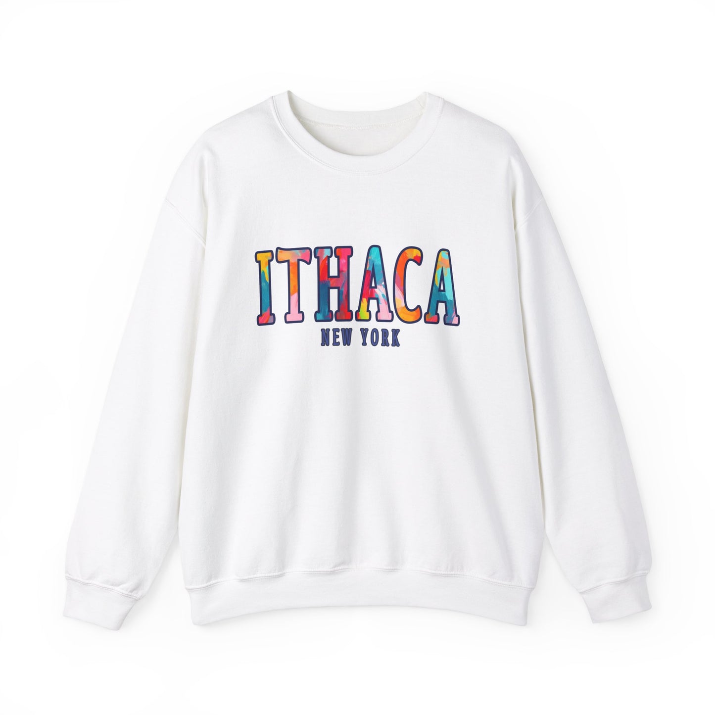 Ithaca Paintbrush - Cozy Unisex Heavy Blend™ Crewneck Sweatshirt