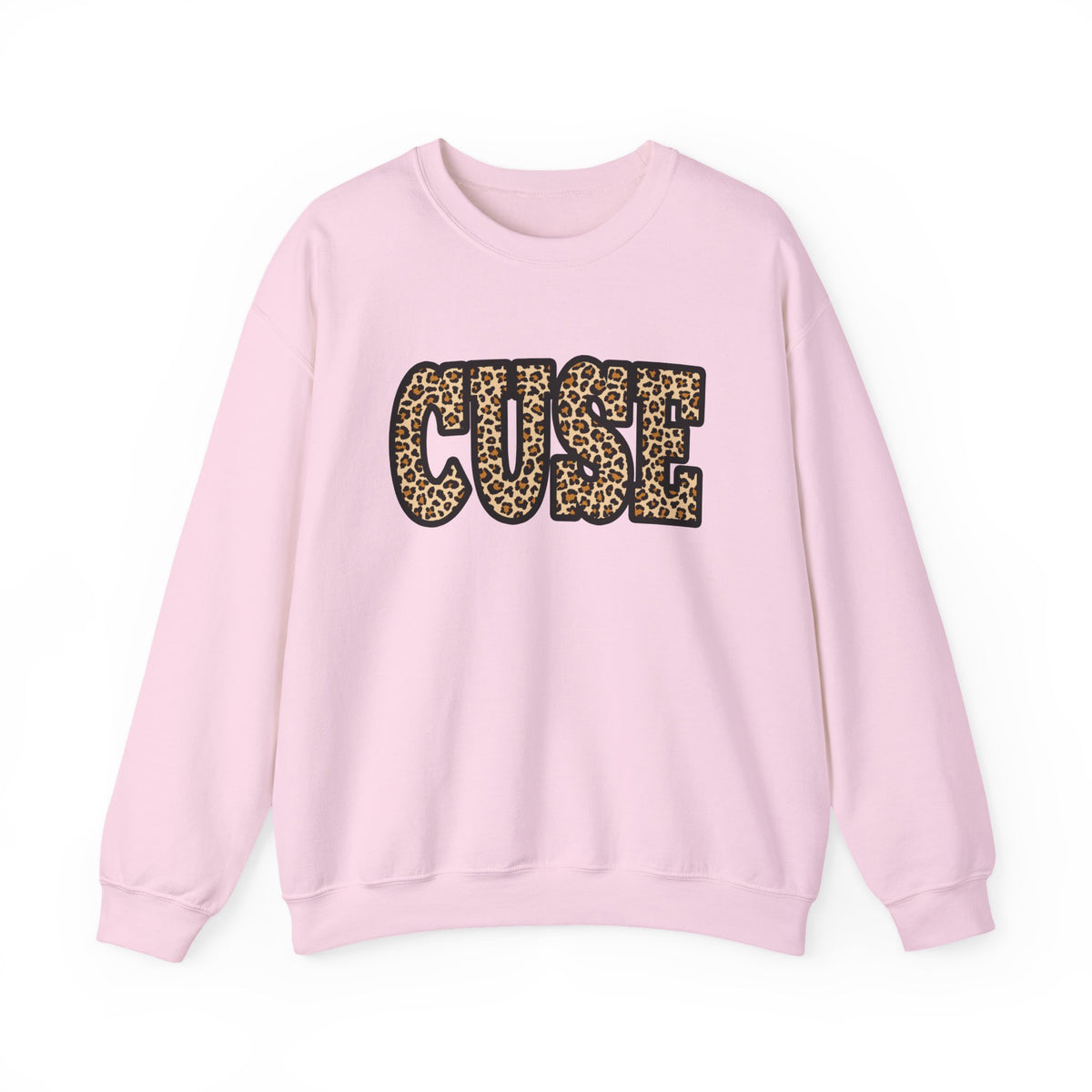 CUSE Leopard Print Crewneck Sweatshirt