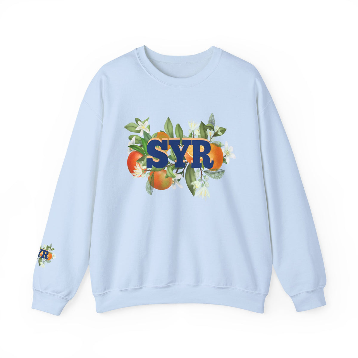 SYR Floral Crewneck Sweatshirt — Syracuse Inspired Fall Pullover