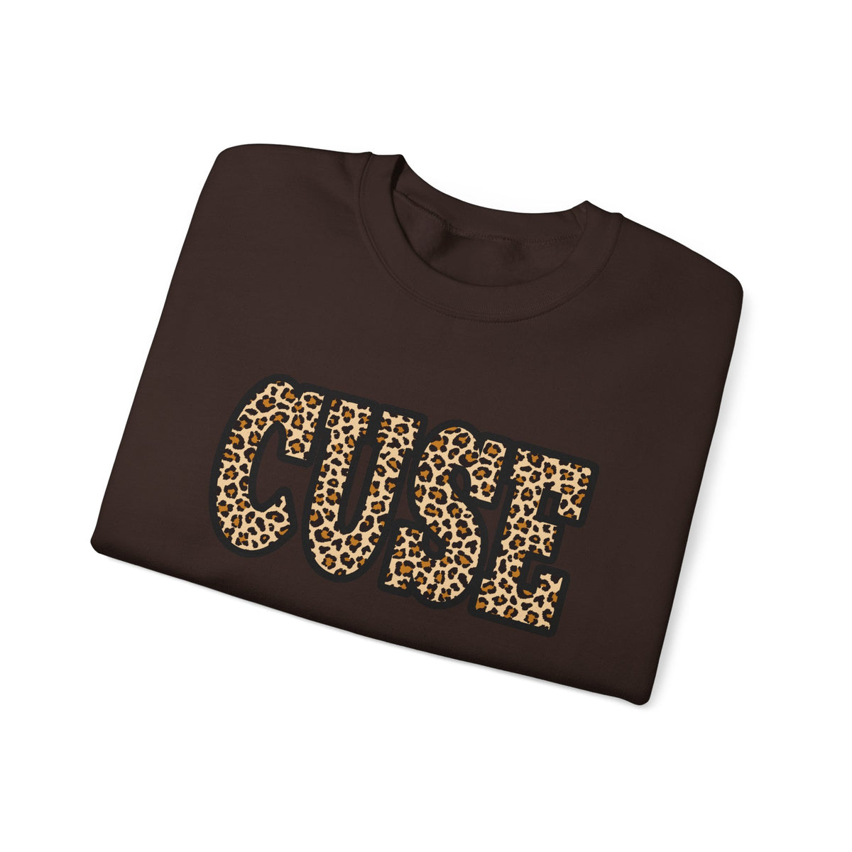 CUSE Leopard Print Crewneck Sweatshirt