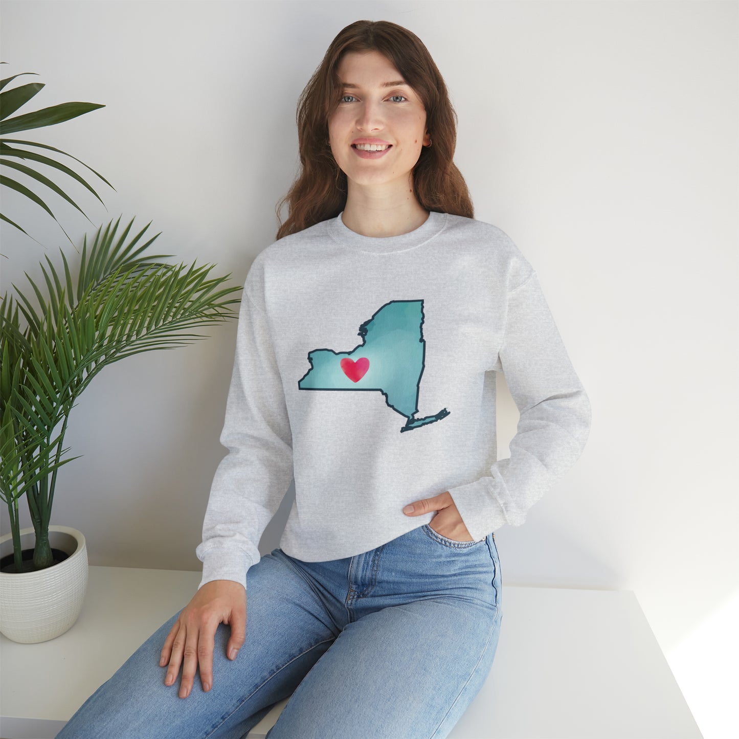 NY Heart - Unisex Crewneck Sweatshirt