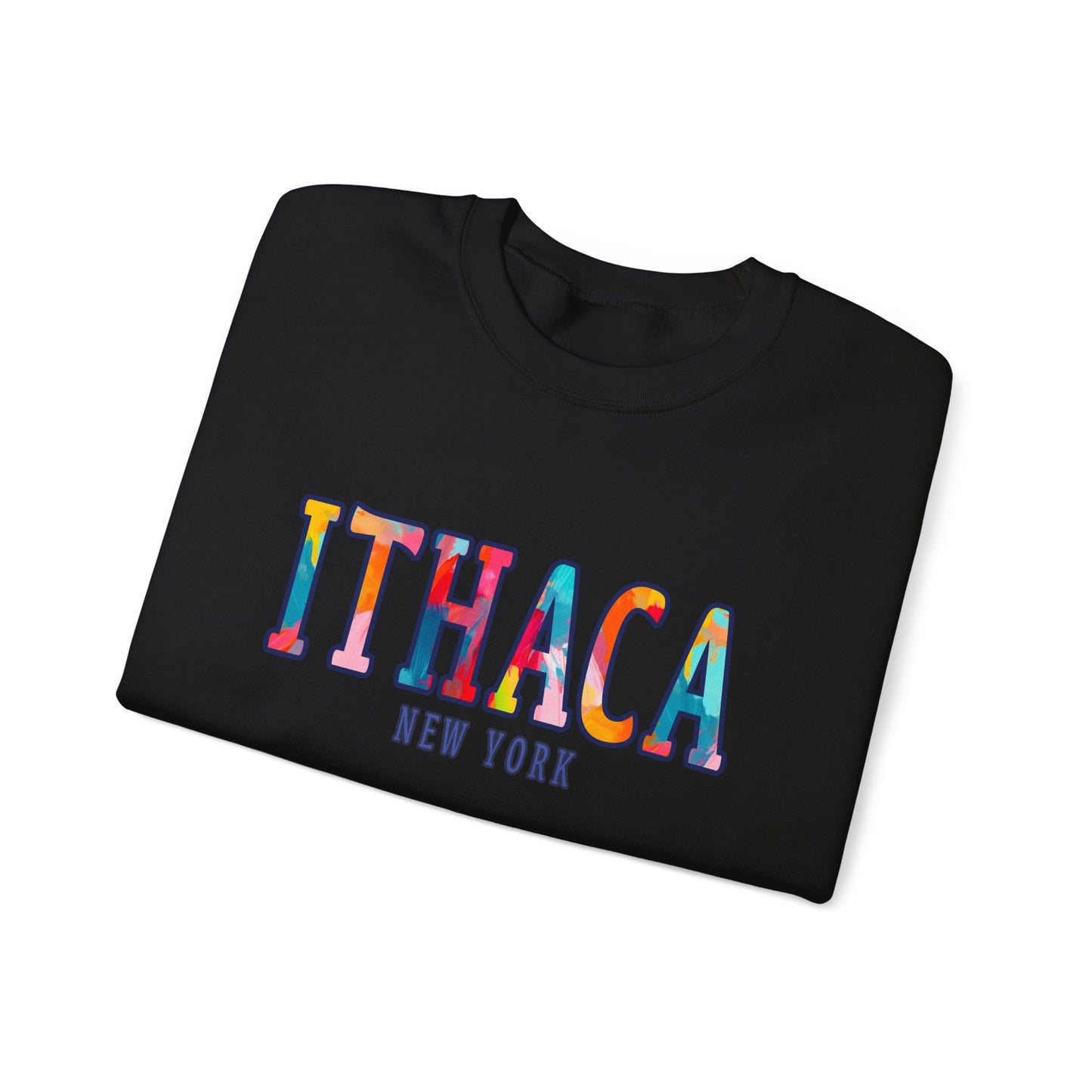 Ithaca Paintbrush - Cozy Unisex Heavy Blend™ Crewneck Sweatshirt