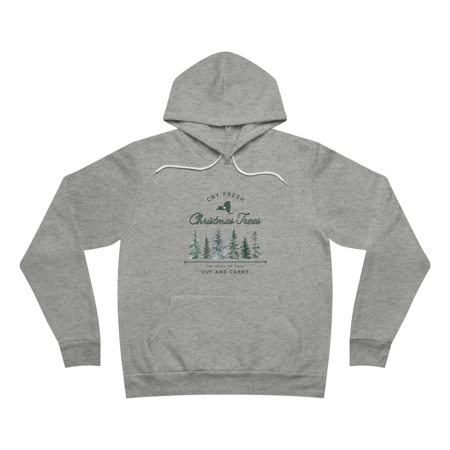 CNY Fresh Christmas Trees - Cozy Unisex Sponge Fleece Pullover Hoodie