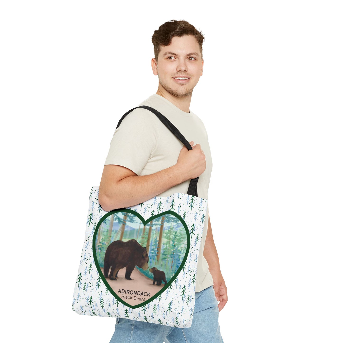 Adirondack Black Bears Tote Bag – Eco-Friendly Nature Lover's Bag