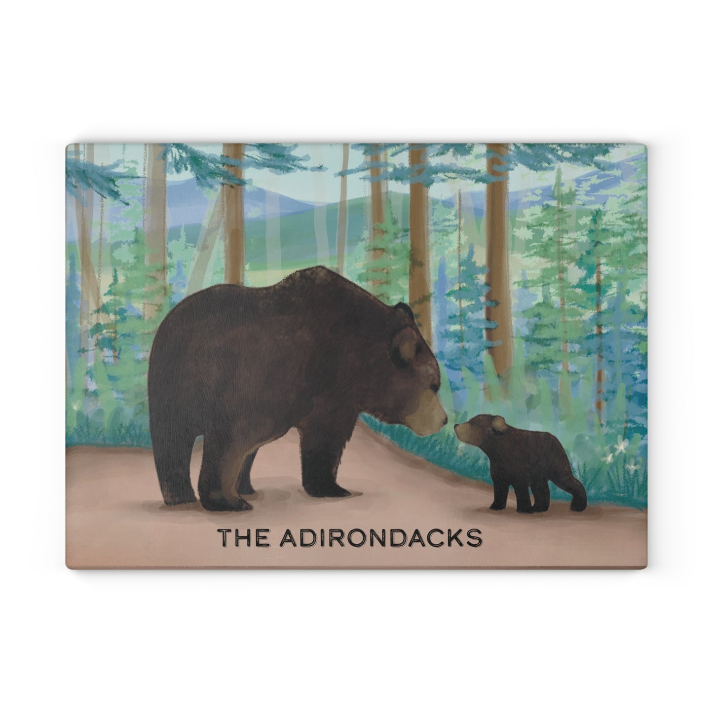 Adirondack Black Bear Glass Cutting Board - Perfect for Home Chefs and Outdoor Enthusiasts - Made in the USA