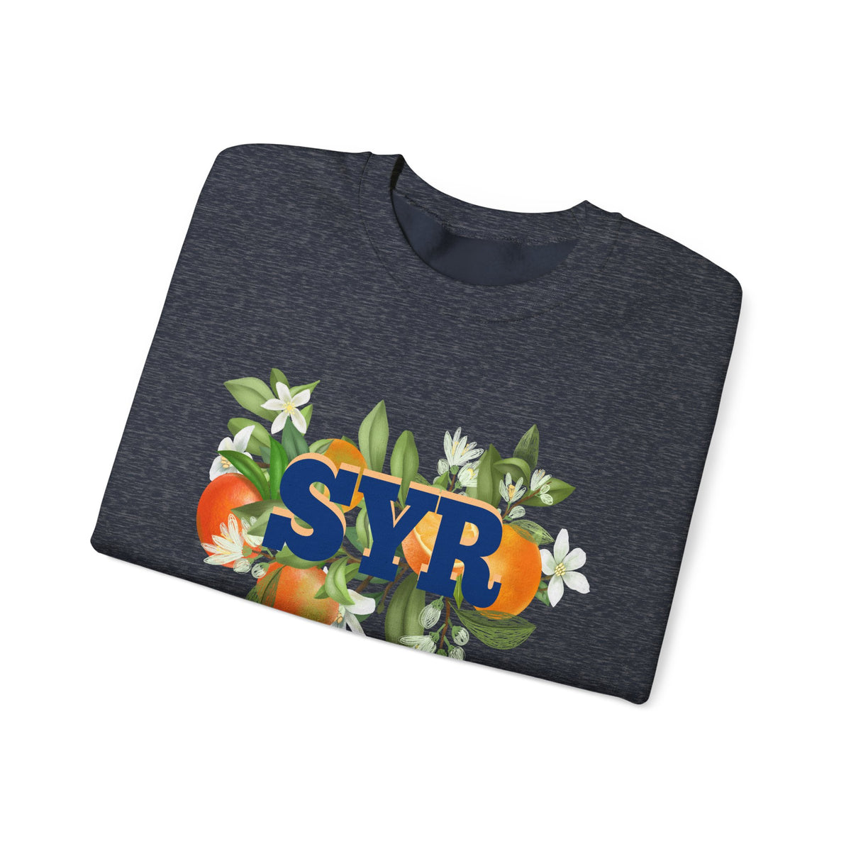SYR Floral Crewneck Sweatshirt — Syracuse Inspired Fall Pullover