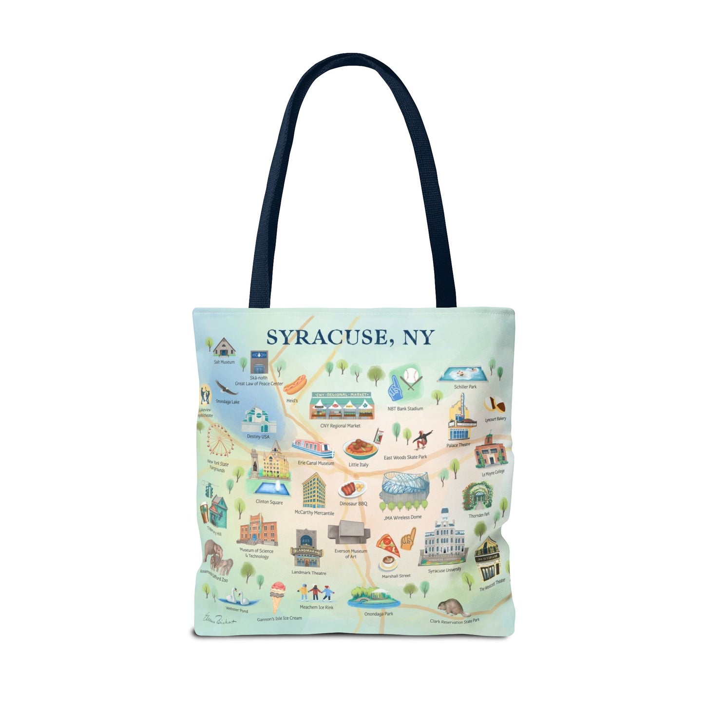 Syracuse City Tote Bag, XL Tote Bag