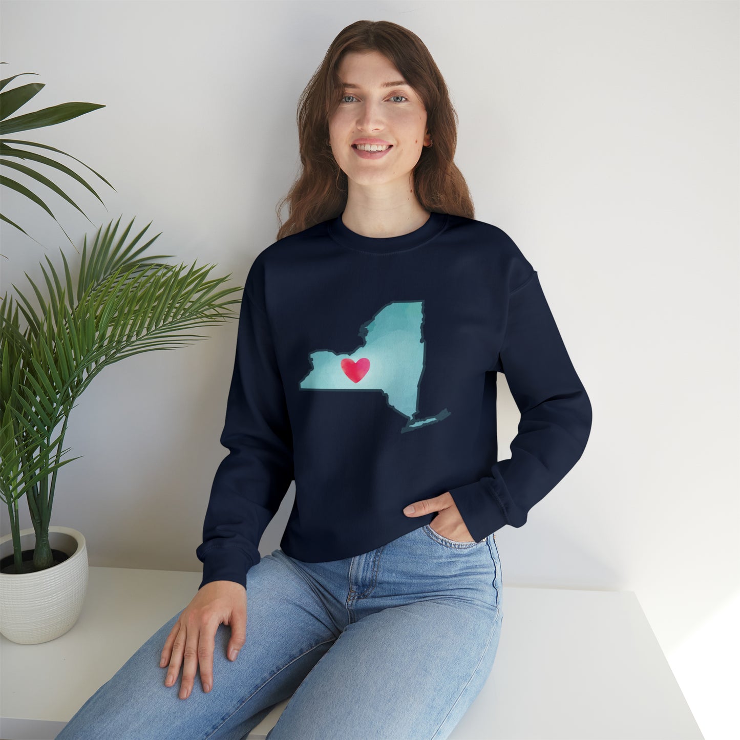 NY Heart - Unisex Crewneck Sweatshirt