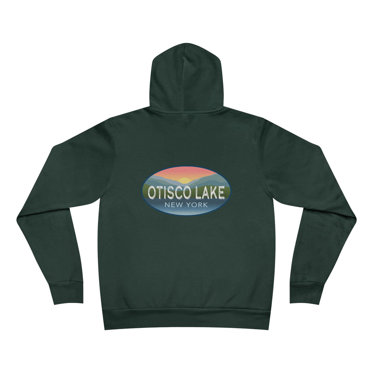 Otisco Lake New York Hoodie — Vintage Sunset Pullover