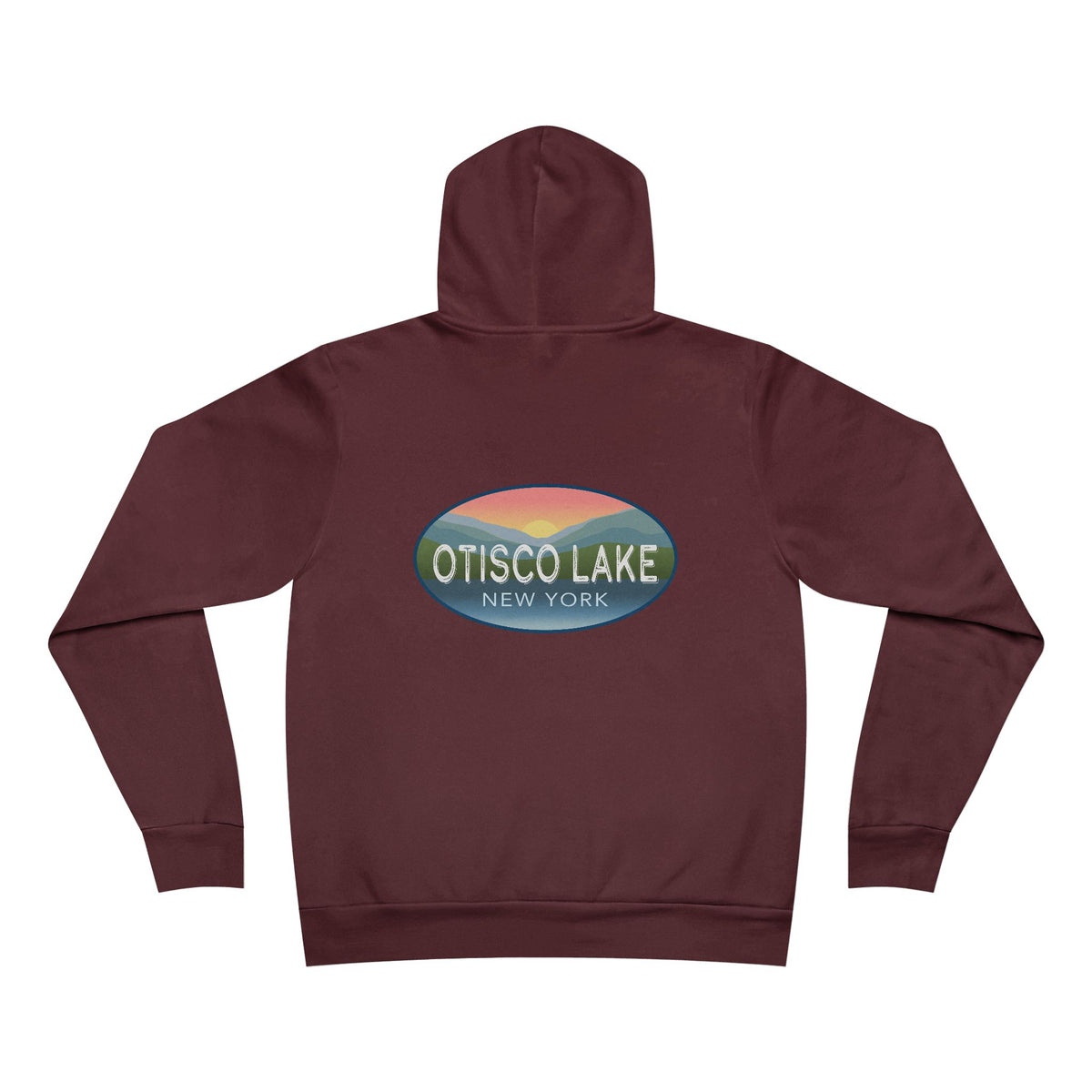 Otisco Lake New York Hoodie — Vintage Sunset Pullover