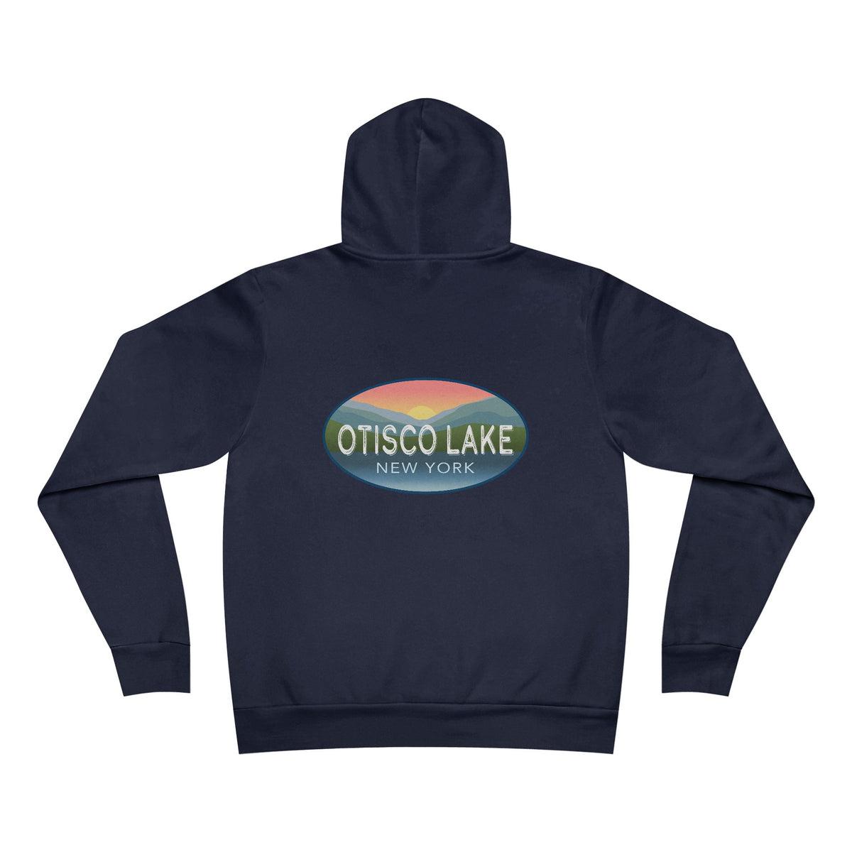 Otisco Lake New York Hoodie — Vintage Sunset Pullover