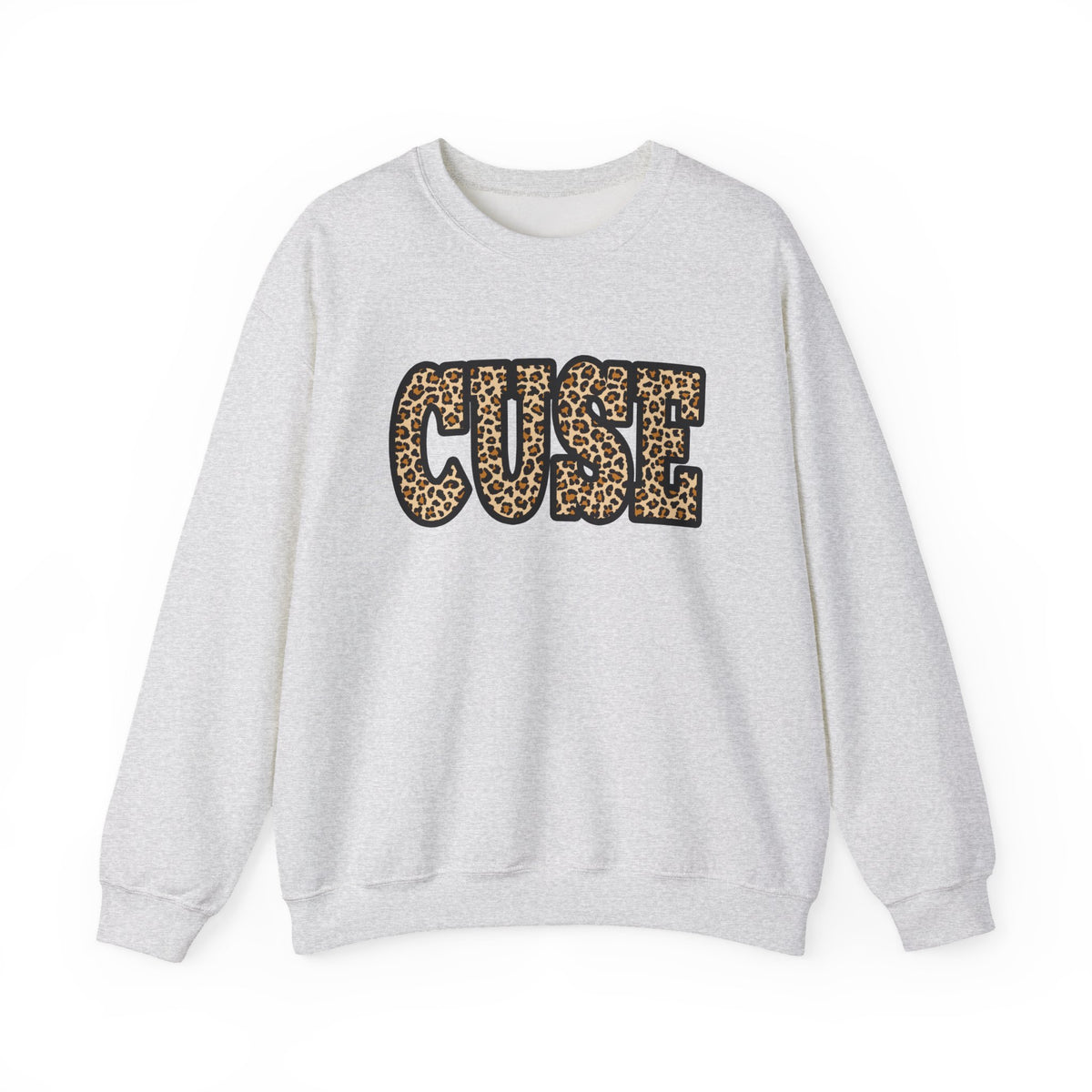 CUSE Leopard Print Crewneck Sweatshirt