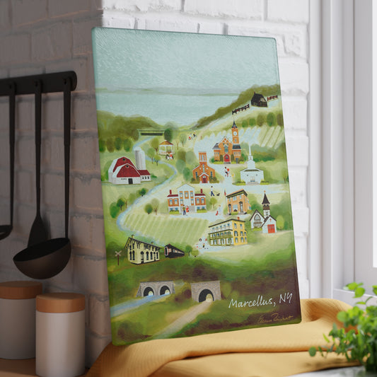 Marcellus Summer Glass Cutting and Charcuterie Board