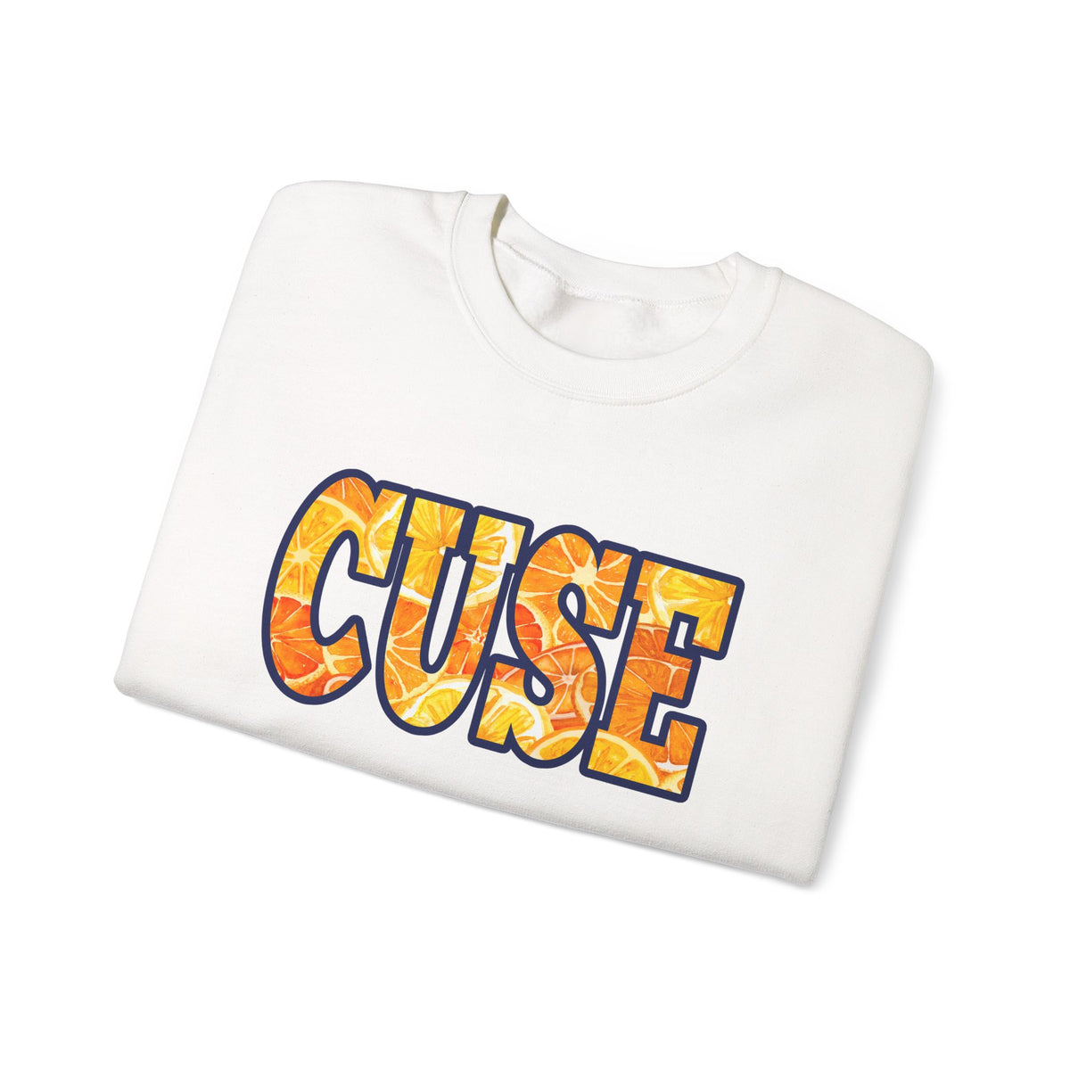 CUSE Orange Slices Crewneck Sweatshirt — Syracuse Inspired Fall Pullover