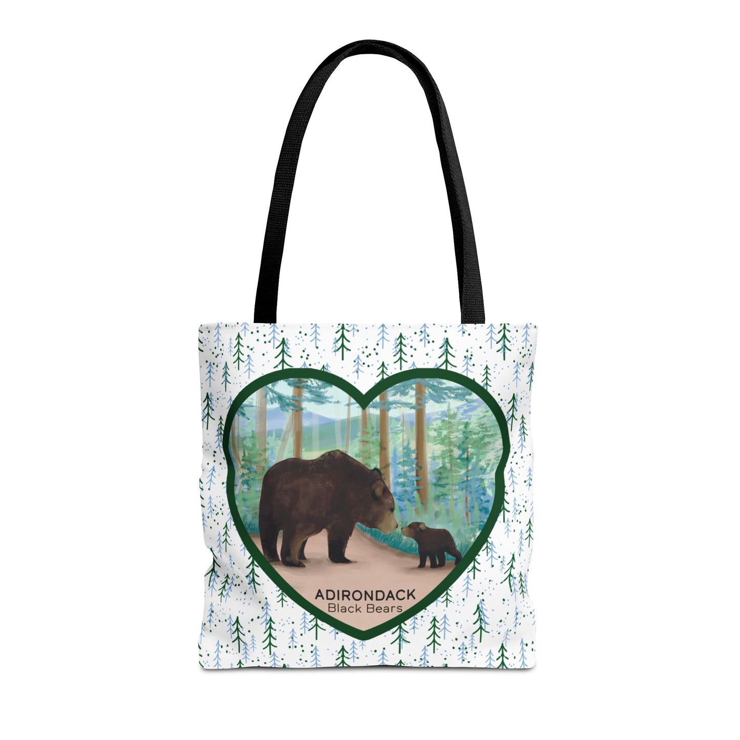Adirondack Black Bears Tote Bag – Eco-Friendly Nature Lover's Bag