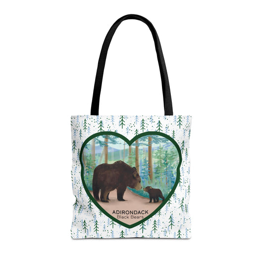 Adirondack Black Bears Tote Bag – Eco-Friendly Nature Lover's Bag
