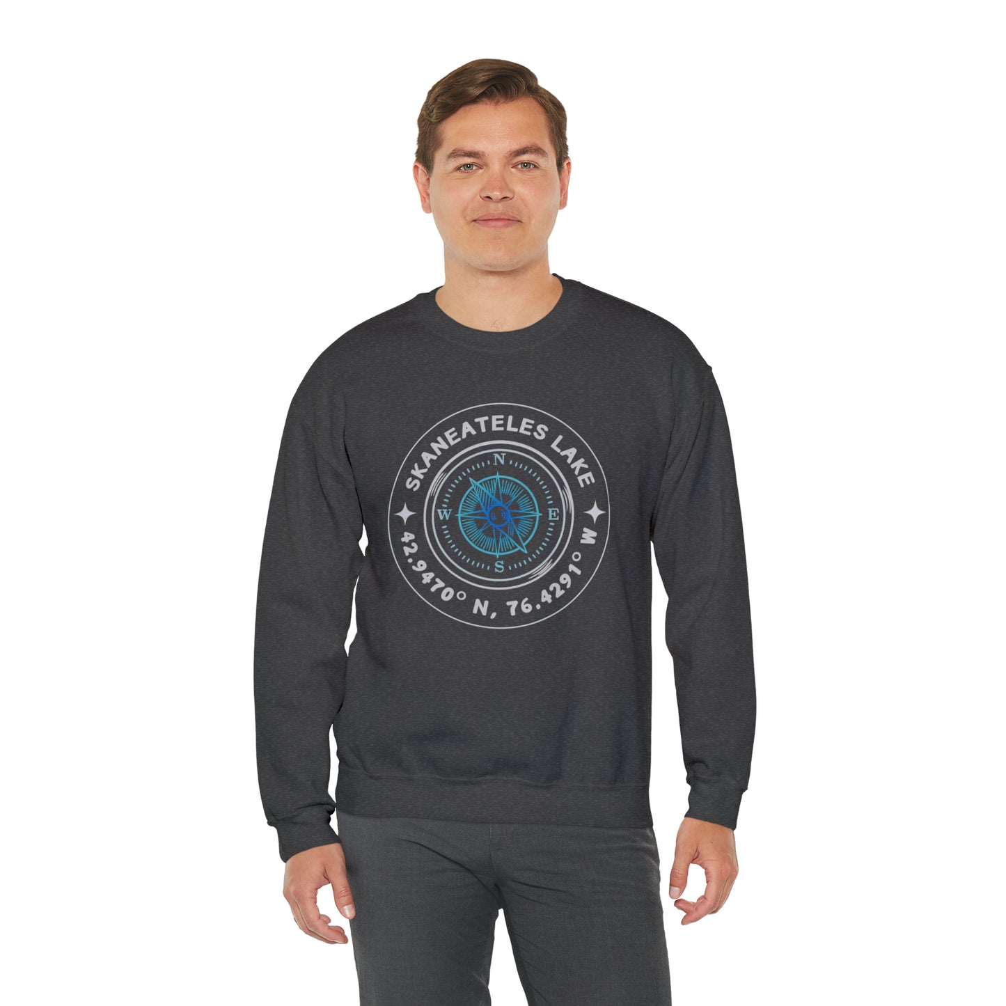 Skaneateles Compass - Unisex Crewneck Sweatshirt