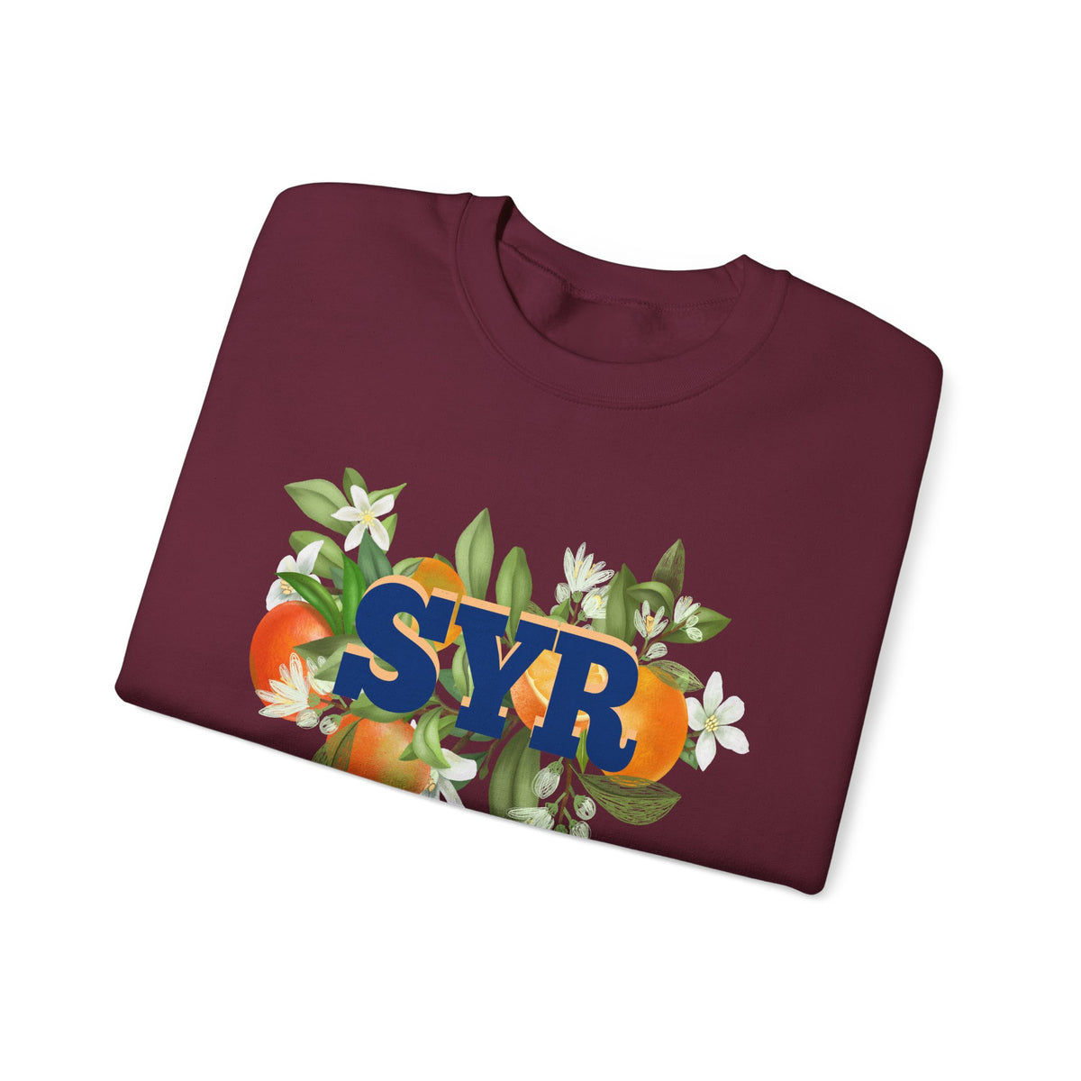 SYR Floral Crewneck Sweatshirt — Syracuse Inspired Fall Pullover