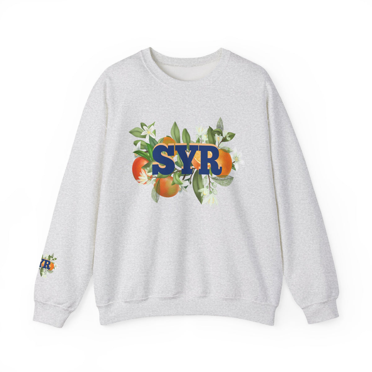 SYR Floral Crewneck Sweatshirt — Syracuse Inspired Fall Pullover