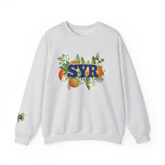 SYR Floral Crewneck Sweatshirt — Syracuse Inspired Fall Pullover