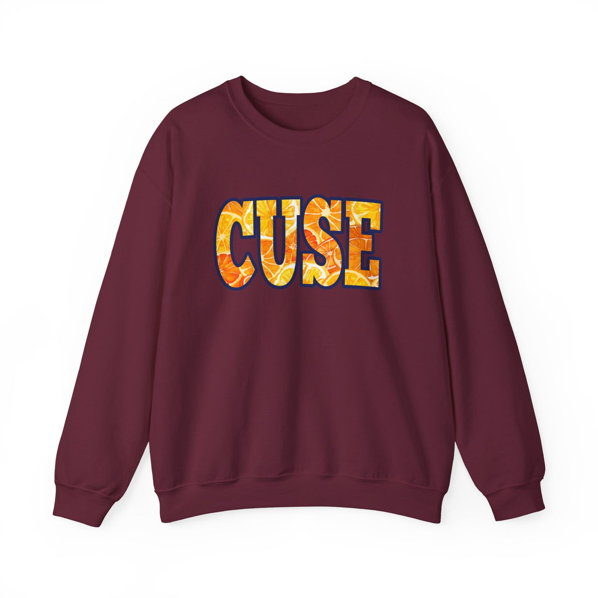 CUSE Orange Slices Crewneck Sweatshirt — Syracuse Inspired Fall Pullover