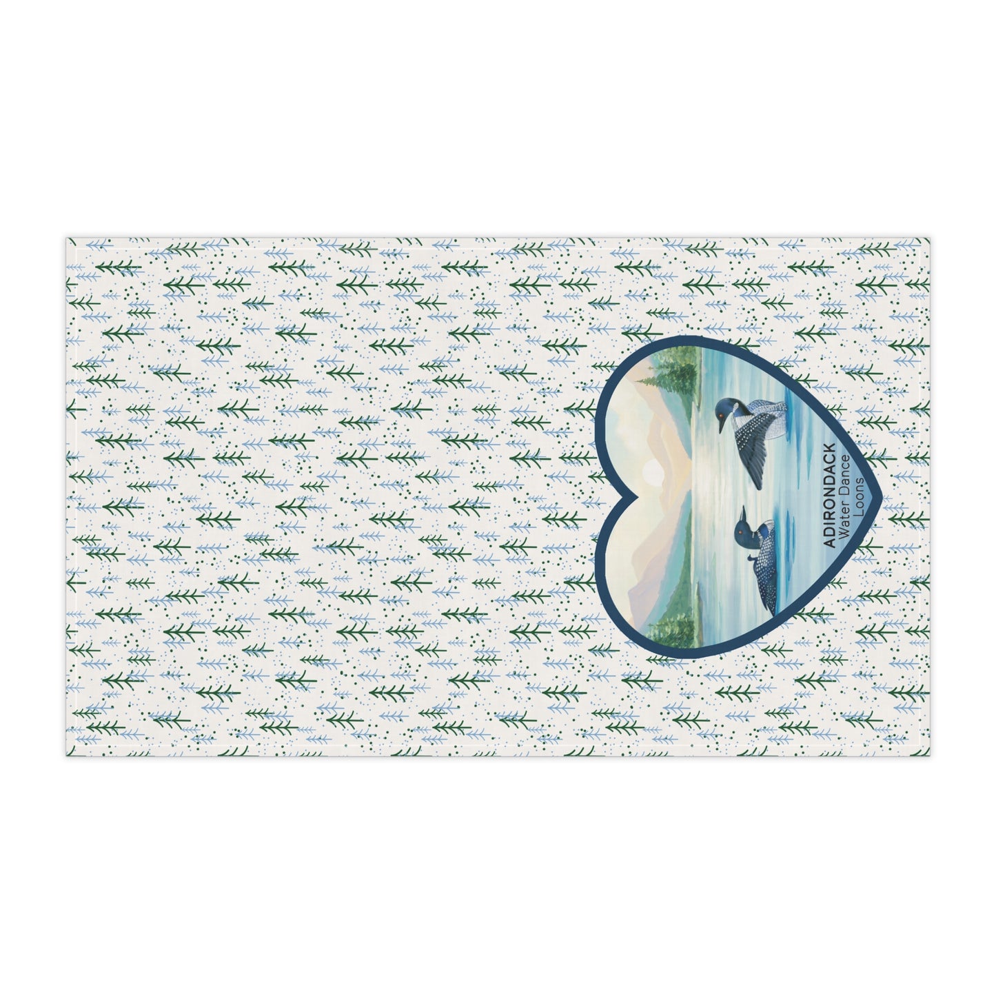 Adirondack Loons (Water Dance) Cotton Tea Towels - Nature-Inspired Home Decor - Made in the USA