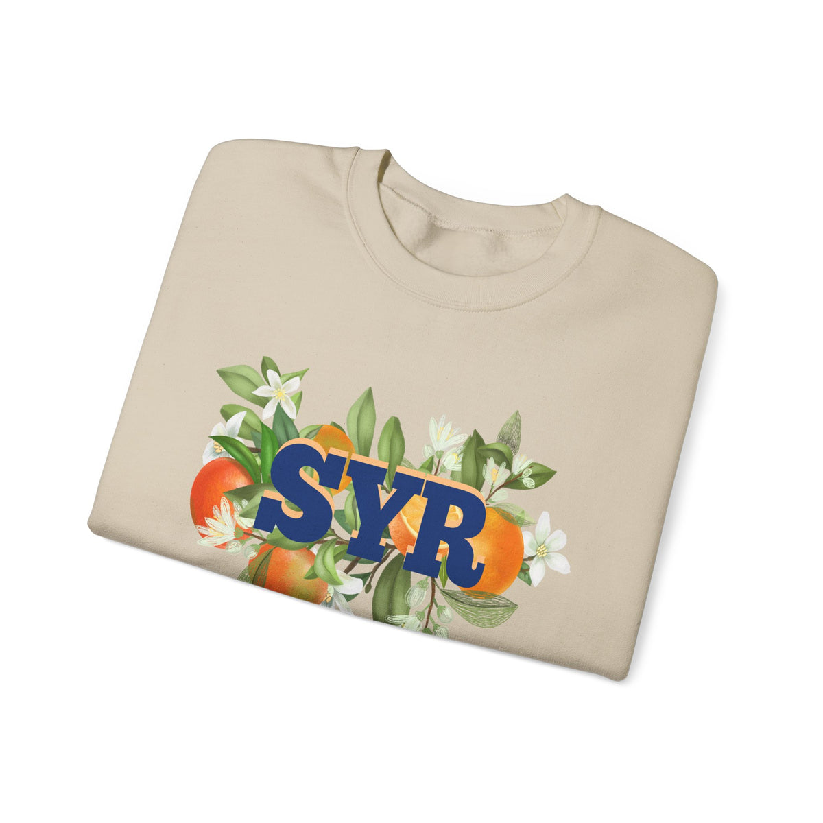 SYR Floral Crewneck Sweatshirt — Syracuse Inspired Fall Pullover