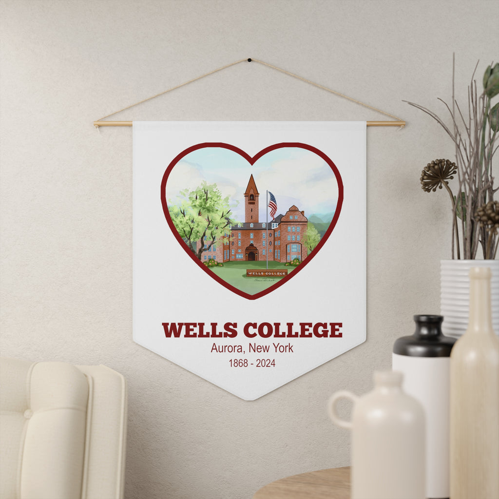 Wells College, Aurora NY White Pennant