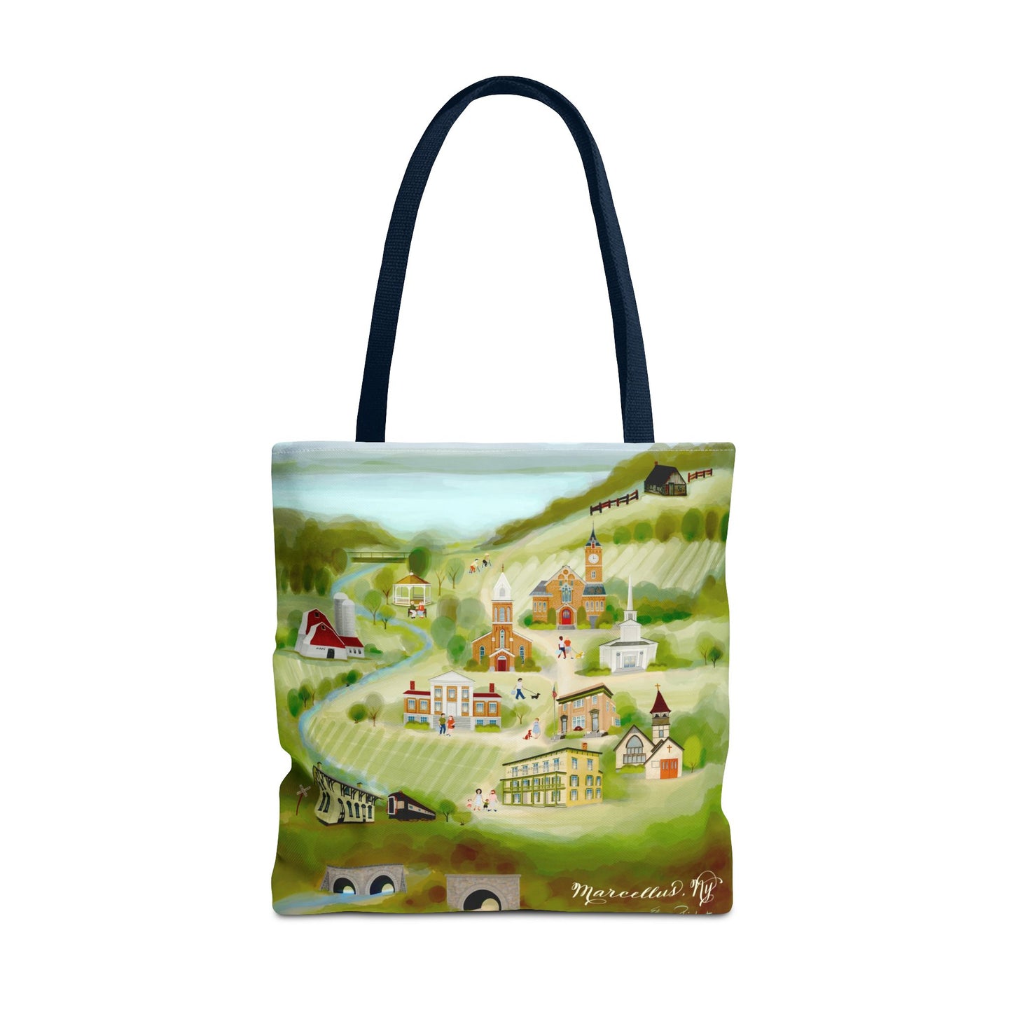 Town of Marcellus NY Historical Landmarks, XL Tote Bag
