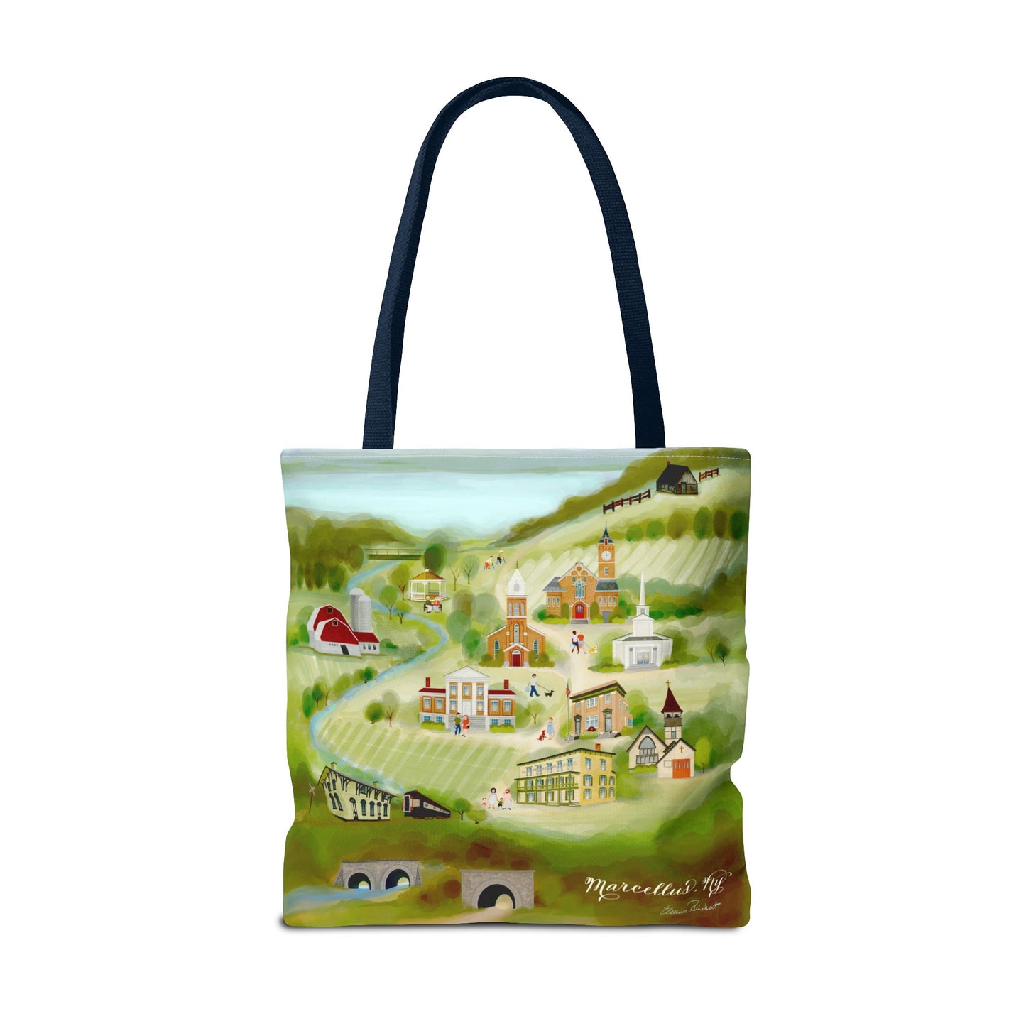 Town of Marcellus NY Historical Landmarks, XL Tote Bag