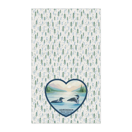 Adirondack Loons (Water Dance) Cotton Tea Towels - Nature-Inspired Home Decor - Made in the USA