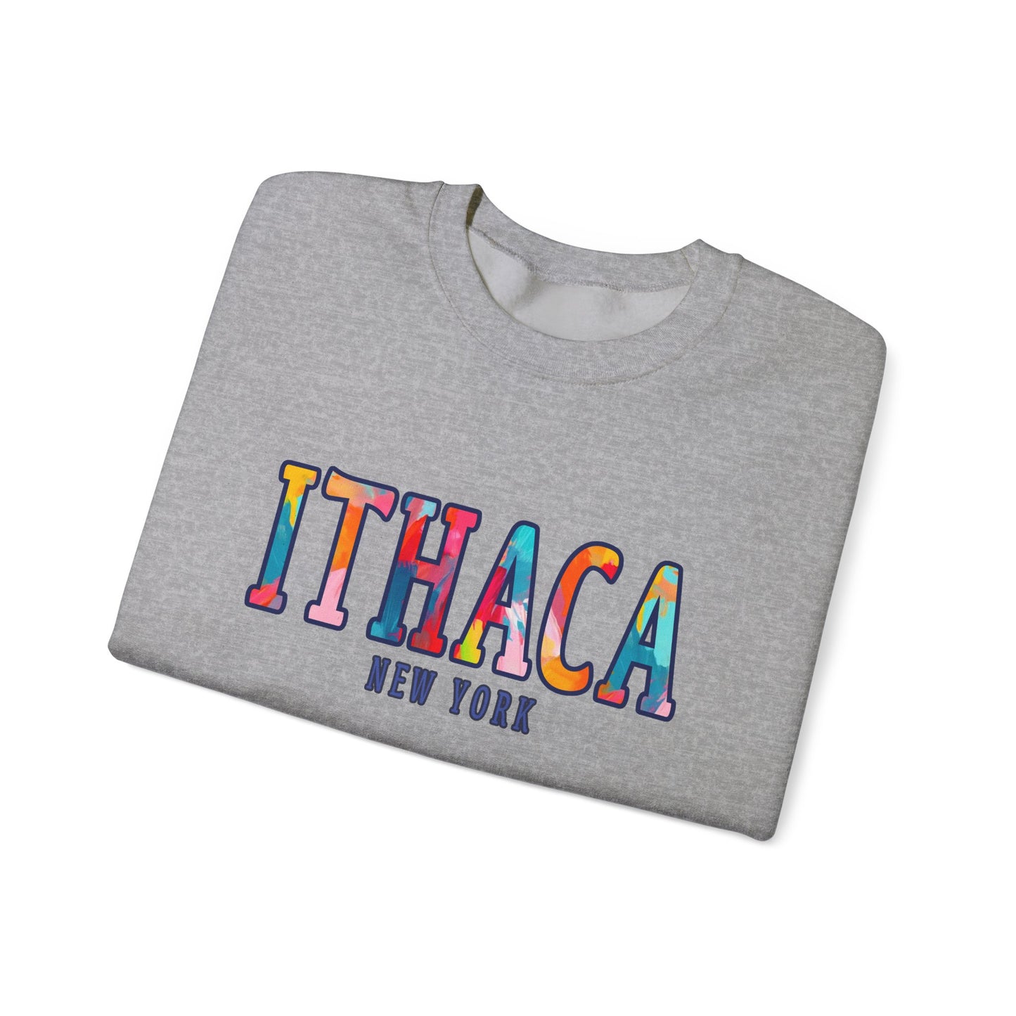 Ithaca Paintbrush - Cozy Unisex Heavy Blend™ Crewneck Sweatshirt